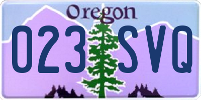 OR license plate 023SVQ