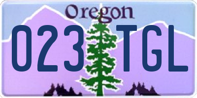 OR license plate 023TGL