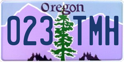 OR license plate 023TMH