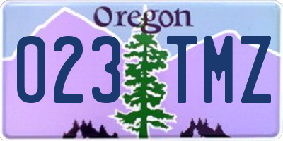 OR license plate 023TMZ