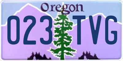 OR license plate 023TVG