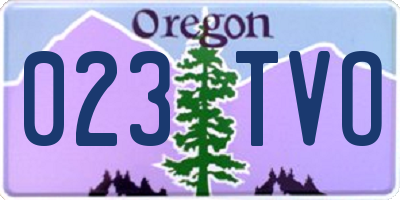 OR license plate 023TVO
