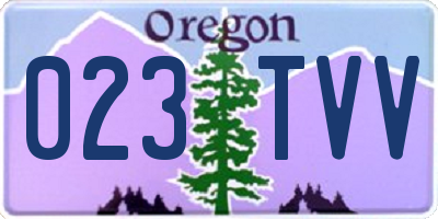 OR license plate 023TVV