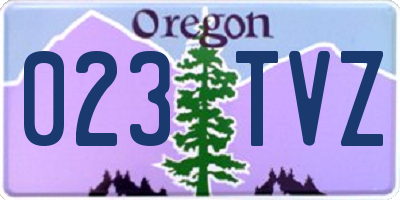 OR license plate 023TVZ