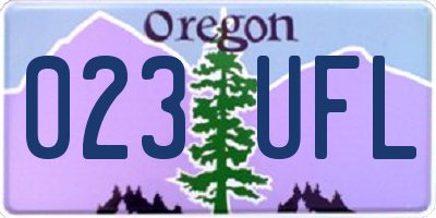 OR license plate 023UFL