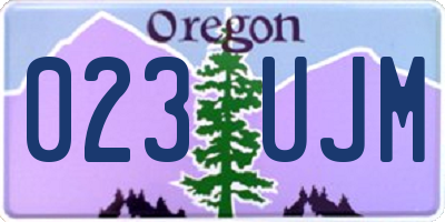OR license plate 023UJM