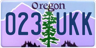 OR license plate 023UKK