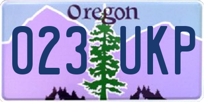 OR license plate 023UKP
