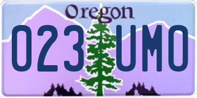 OR license plate 023UMO
