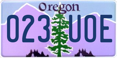OR license plate 023UOE