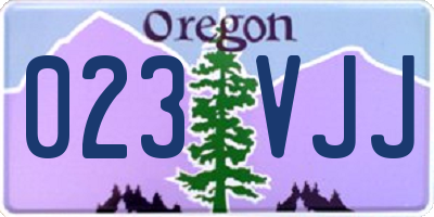 OR license plate 023VJJ