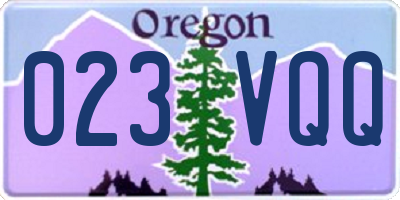 OR license plate 023VQQ