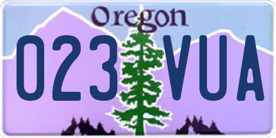 OR license plate 023VUA