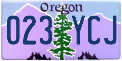 OR license plate 023YCJ