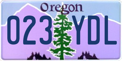OR license plate 023YDL