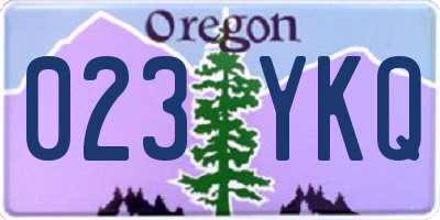 OR license plate 023YKQ