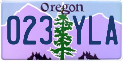 OR license plate 023YLA
