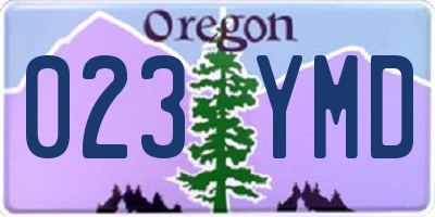 OR license plate 023YMD