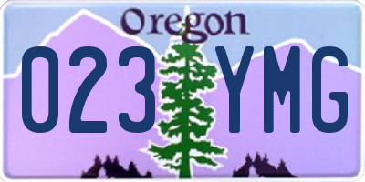 OR license plate 023YMG