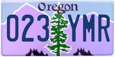 OR license plate 023YMR