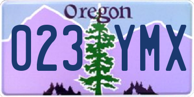 OR license plate 023YMX