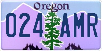OR license plate 024AMR