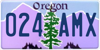 OR license plate 024AMX