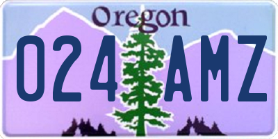 OR license plate 024AMZ