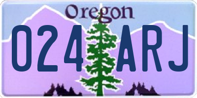 OR license plate 024ARJ