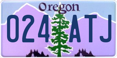 OR license plate 024ATJ