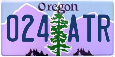 OR license plate 024ATR