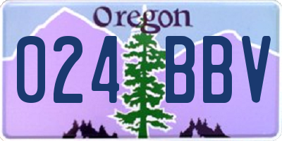 OR license plate 024BBV