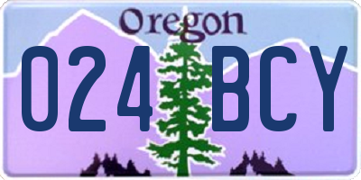 OR license plate 024BCY