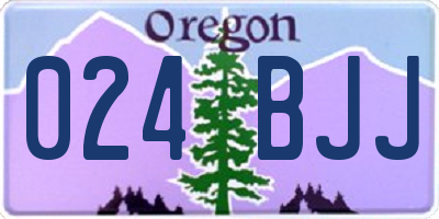 OR license plate 024BJJ
