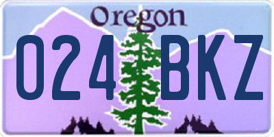 OR license plate 024BKZ