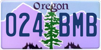 OR license plate 024BMB
