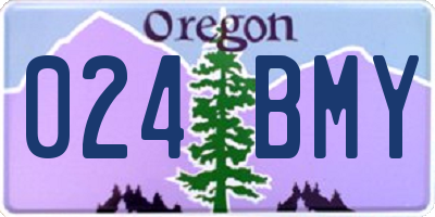 OR license plate 024BMY