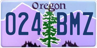 OR license plate 024BMZ
