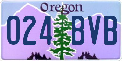 OR license plate 024BVB