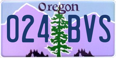 OR license plate 024BVS