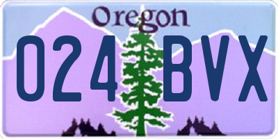 OR license plate 024BVX