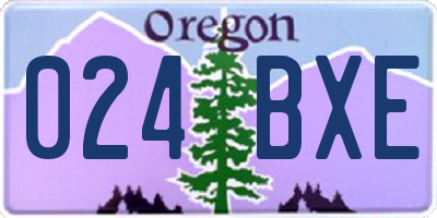 OR license plate 024BXE
