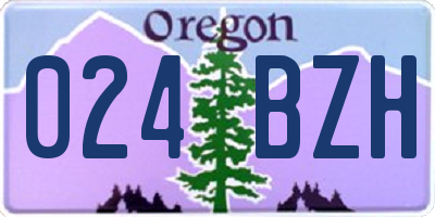 OR license plate 024BZH