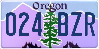 OR license plate 024BZR
