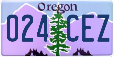 OR license plate 024CEZ