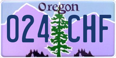 OR license plate 024CHF