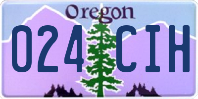 OR license plate 024CIH