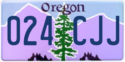 OR license plate 024CJJ