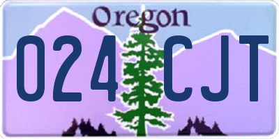 OR license plate 024CJT