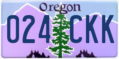 OR license plate 024CKK